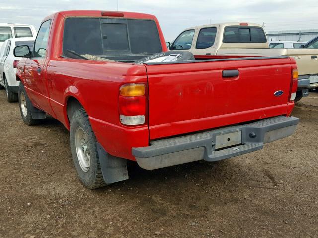 1FTYR10D51TB09989 - 2001 FORD RANGER RED photo 3