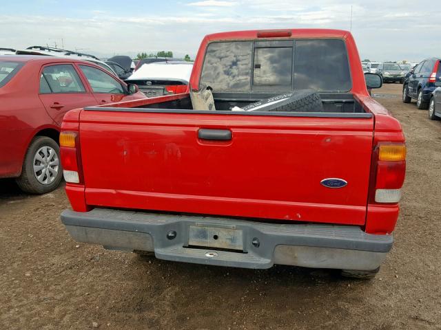 1FTYR10D51TB09989 - 2001 FORD RANGER RED photo 6