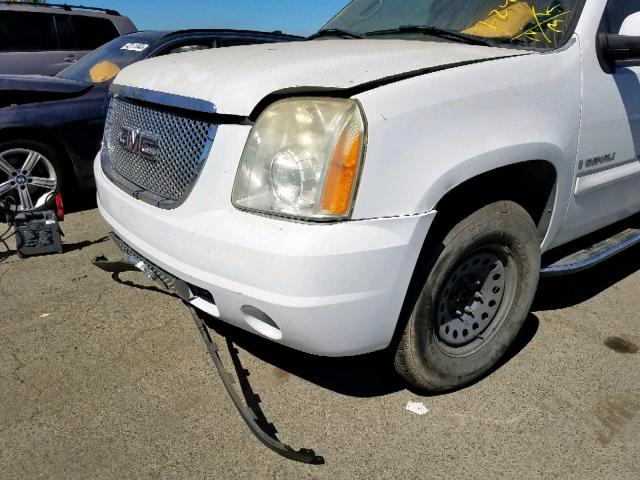 1GKFK63877J180966 - 2007 GMC YUKON DENA WHITE photo 9