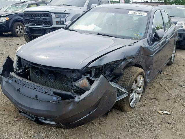 1HGCP26808A101984 - 2008 HONDA ACCORD EXL CHARCOAL photo 2