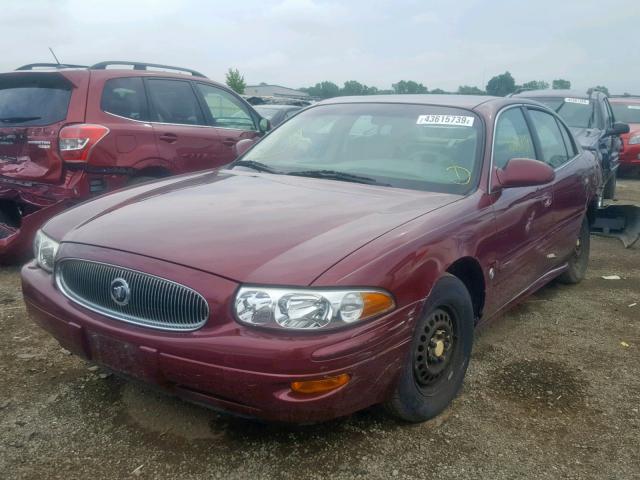 1G4HP54K0Y4289520 - 2000 BUICK LESABRE CU MAROON photo 2