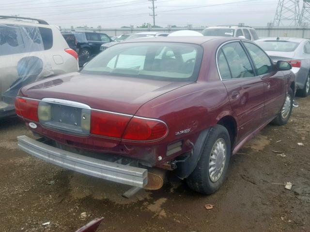 1G4HP54K0Y4289520 - 2000 BUICK LESABRE CU MAROON photo 4