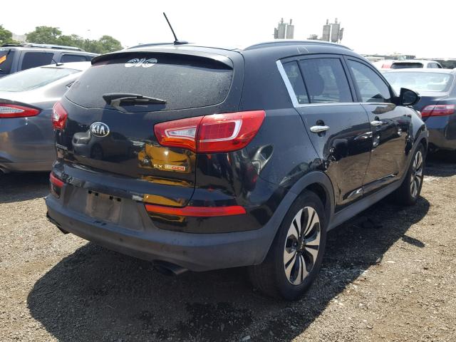 KNDPC3A65D7474548 - 2013 KIA SPORTAGE S BLACK photo 4