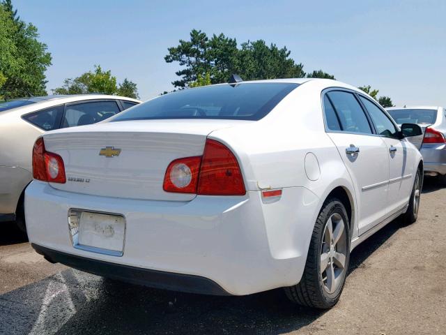 1G1ZC5EU3CF298996 - 2012 CHEVROLET MALIBU 1LT WHITE photo 4