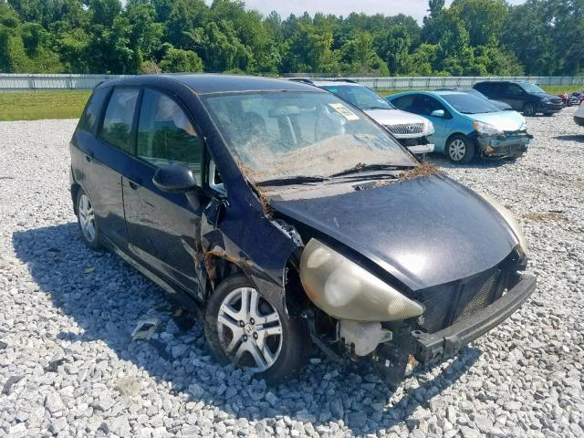 JHMGD38617S012846 - 2007 HONDA FIT S შავი ფოტო 1