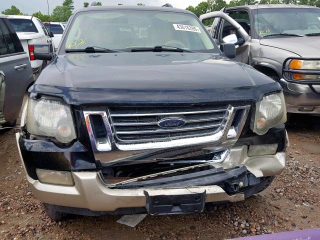 1FMEU64E96UB64900 - 2006 FORD EXPLORER E BLACK photo 9