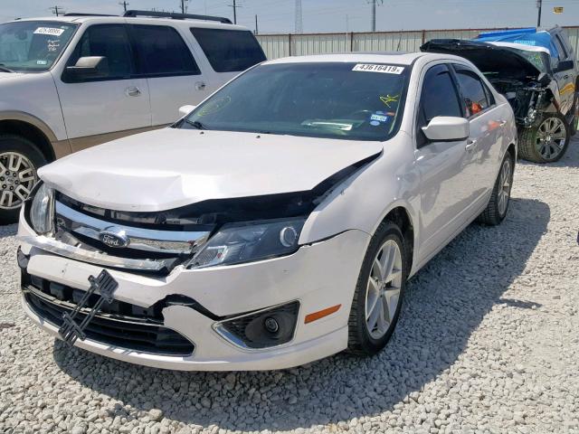 3FAHP0JG4CR401118 - 2012 FORD FUSION SEL WHITE photo 2