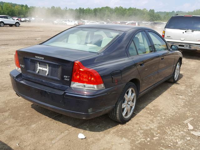 YV1RH592852439891 - 2005 VOLVO S60 2.5T BLUE photo 4