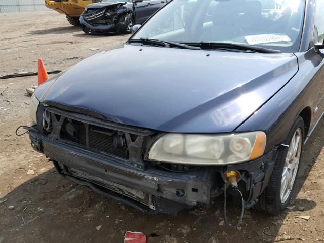 YV1RH592852439891 - 2005 VOLVO S60 2.5T BLUE photo 9