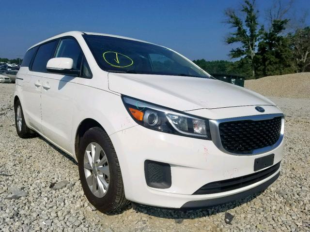 KNDMB5C11G6116764 - 2016 KIA SEDONA LX WHITE photo 1