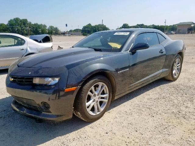 2G1FA1E31E9134280 - 2014 CHEVROLET CAMARO LS GRAY photo 2