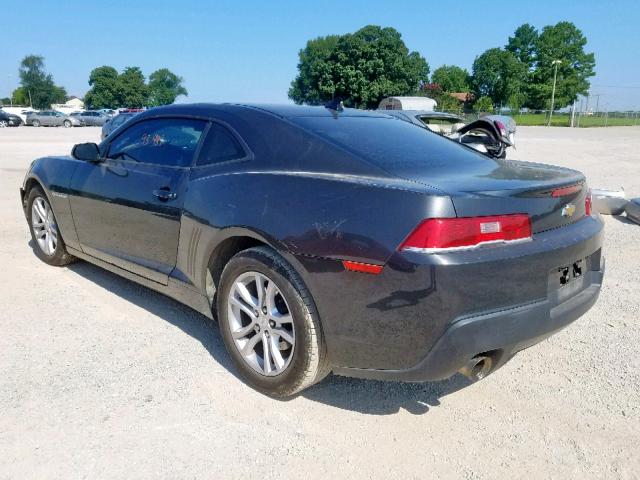 2G1FA1E31E9134280 - 2014 CHEVROLET CAMARO LS GRAY photo 3