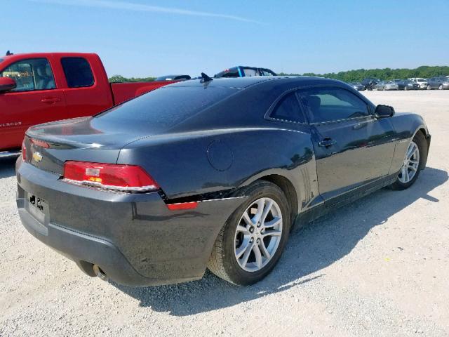 2G1FA1E31E9134280 - 2014 CHEVROLET CAMARO LS GRAY photo 4