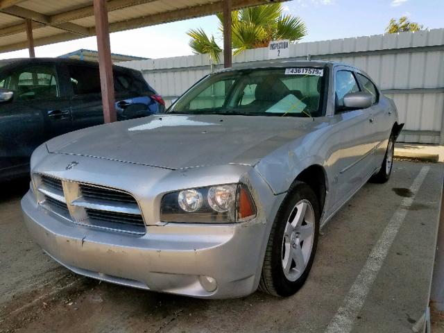 2B3CA3CV9AH286870 - 2010 DODGE CHARGER SX SILVER photo 2