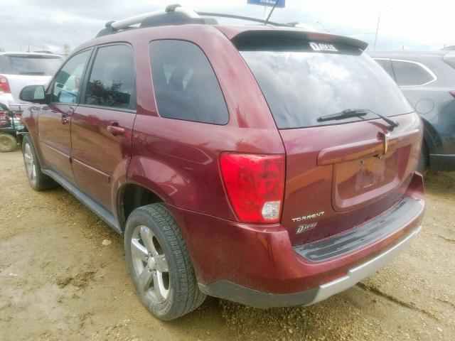 2CKDL33F896247225 - 2009 PONTIAC TORRENT RED photo 3