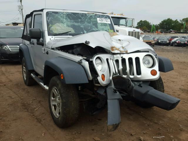 1J4AA2D13AL154728 - 2010 JEEP WRANGLER S SILVER photo 1