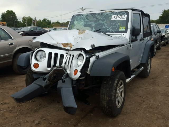 1J4AA2D13AL154728 - 2010 JEEP WRANGLER S SILVER photo 2