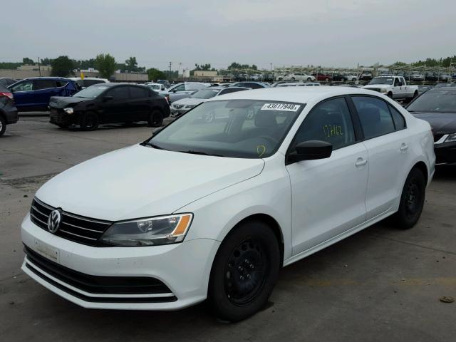 3VWLA7AJ8FM329204 - 2015 VOLKSWAGEN JETTA TDI WHITE photo 2