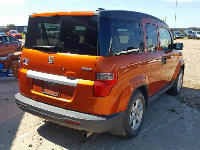 5J6YH2H79AL001506 - 2010 HONDA ELEMENT EX ORANGE photo 4