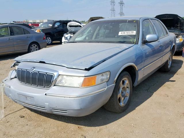 2MEFM75W5XX615853 - 1999 MERCURY GRAND MARQ BLUE photo 2