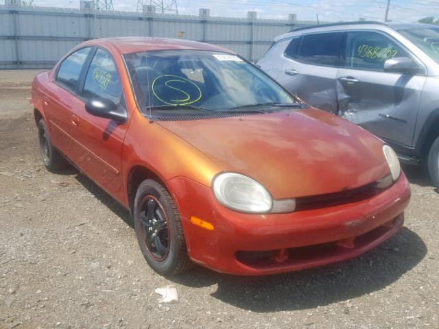 1B3ES46C91D251975 - 2001 DODGE NEON SE ORANGE photo 1