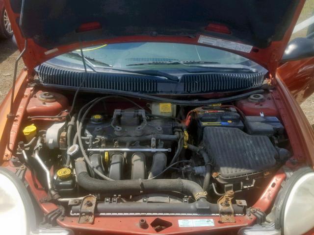 1B3ES46C91D251975 - 2001 DODGE NEON SE ORANGE photo 7