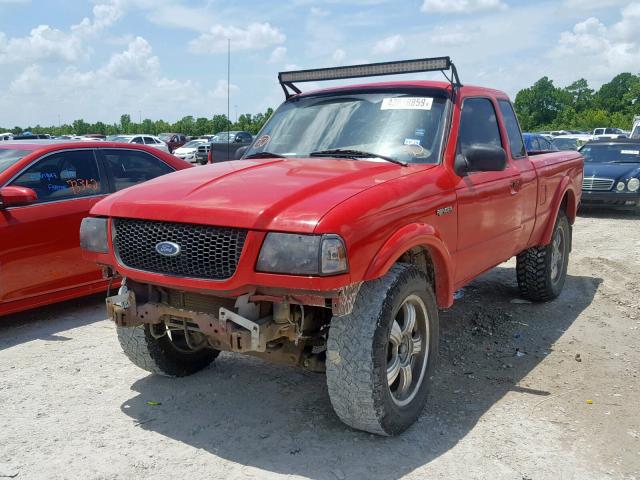 1FTYR14V53PA27730 - 2003 FORD RANGER SUP RED photo 2