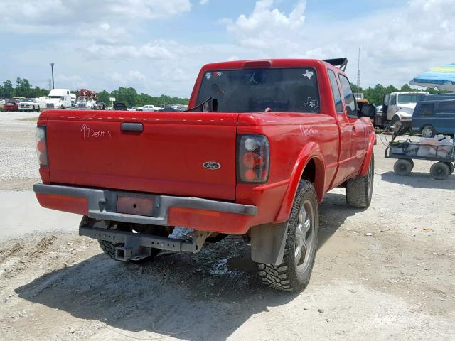 1FTYR14V53PA27730 - 2003 FORD RANGER SUP RED photo 4