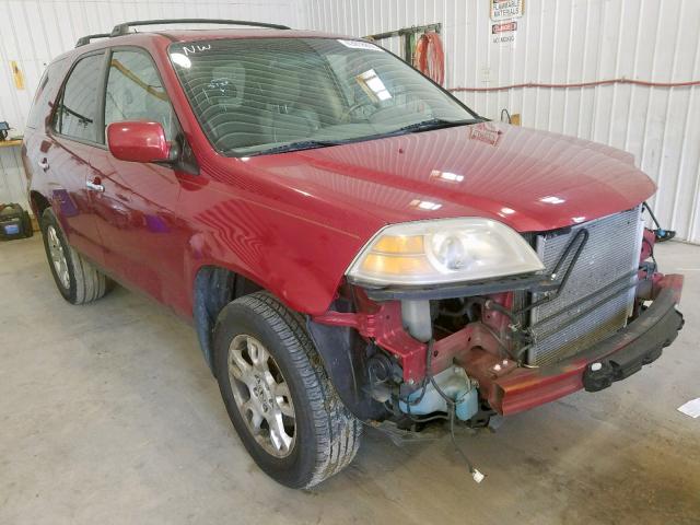 2HNYD18604H520720 - 2004 ACURA MDX TOURIN BURGUNDY photo 1