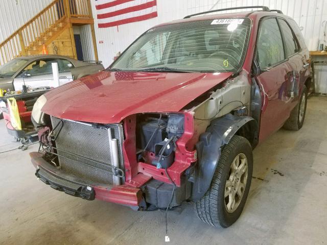 2HNYD18604H520720 - 2004 ACURA MDX TOURIN BURGUNDY photo 2