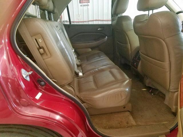 2HNYD18604H520720 - 2004 ACURA MDX TOURIN BURGUNDY photo 6