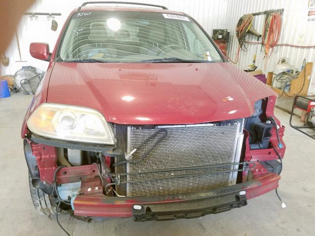 2HNYD18604H520720 - 2004 ACURA MDX TOURIN BURGUNDY photo 9