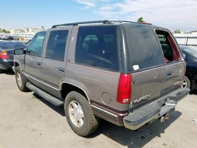 1GKEK13R0VJ746096 - 1997 GMC YUKON BROWN photo 3