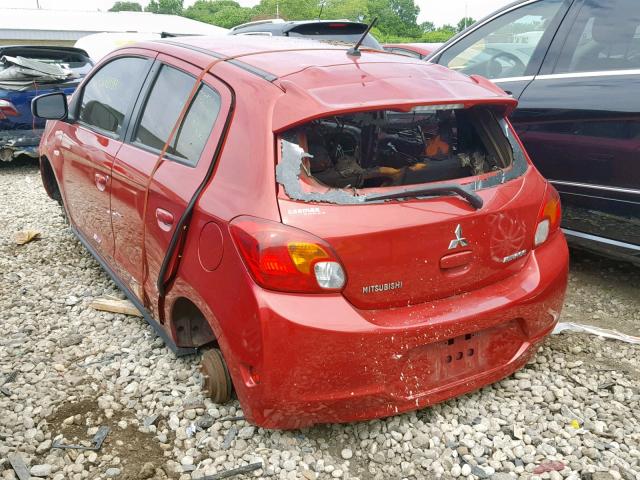 ML32A3HJ4FH048649 - 2015 MITSUBISHI MIRAGE DE RED photo 3