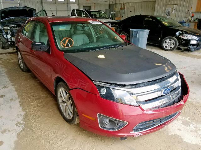 3FAHP0CG1AR281238 - 2010 FORD FUSION SEL RED photo 1