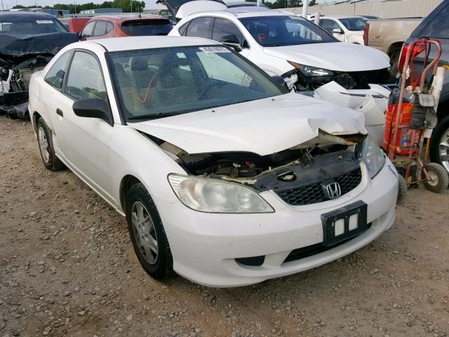 1HGEM221X4L063513 - 2004 HONDA CIVIC DX V WHITE photo 1