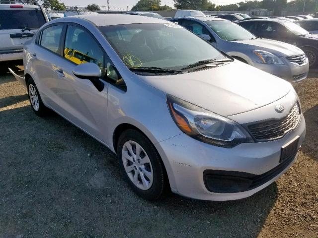 KNADM4A38D6220203 - 2013 KIA RIO LX SILVER photo 1