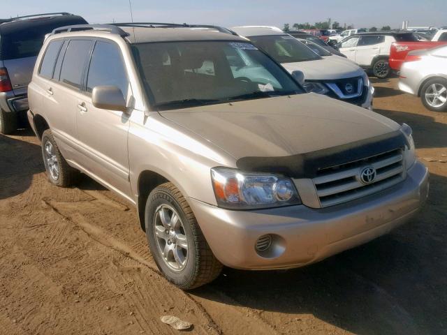 JTEEP21A360149544 - 2006 TOYOTA HIGHLANDER TAN photo 1