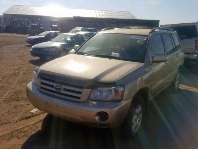 JTEEP21A360149544 - 2006 TOYOTA HIGHLANDER TAN photo 2