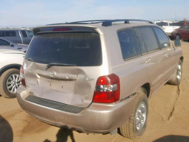 JTEEP21A360149544 - 2006 TOYOTA HIGHLANDER TAN photo 4