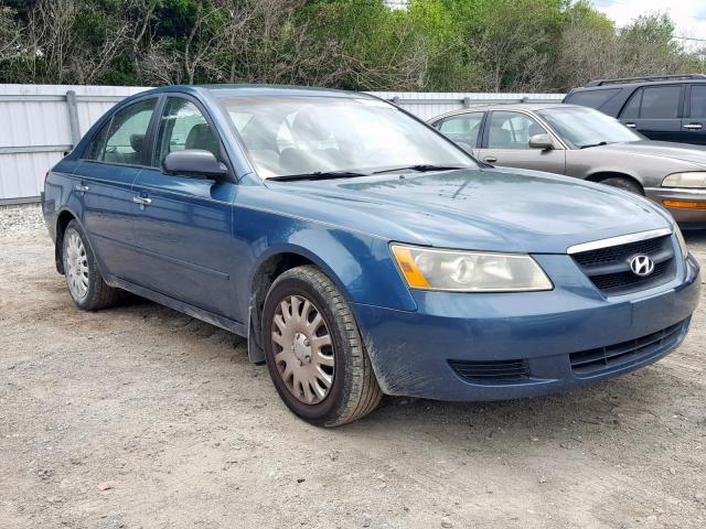 5NPET46C76H141987 - 2006 HYUNDAI SONATA GL GREEN photo 1