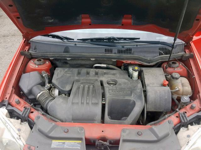 1G1AT58H697264517 - 2009 CHEVROLET COBALT LT RED photo 7