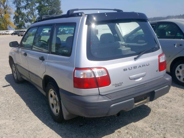 JF1SF63552H740249 - 2002 SUBARU FORESTER L SILVER photo 3