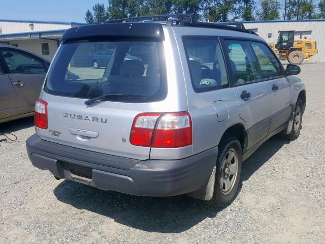 JF1SF63552H740249 - 2002 SUBARU FORESTER L SILVER photo 4