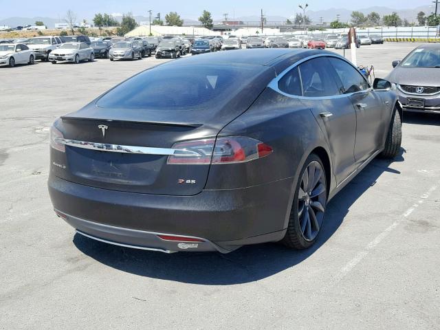 5YJSA1CP3DFP14717 - 2013 TESLA MODEL S BLACK photo 4