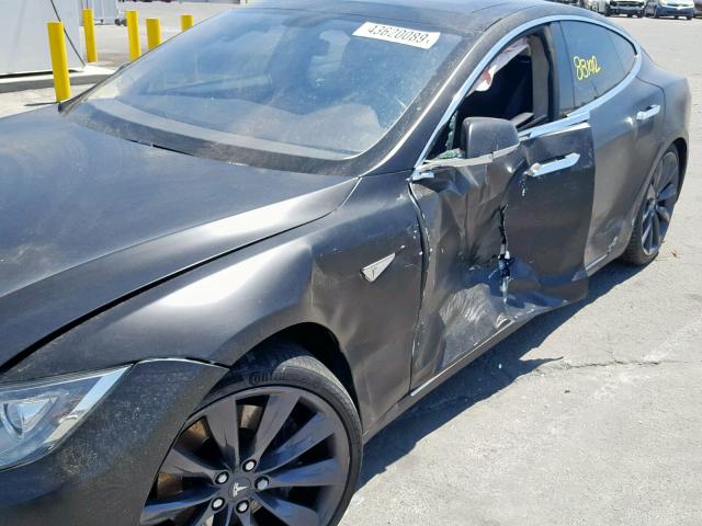 5YJSA1CP3DFP14717 - 2013 TESLA MODEL S BLACK photo 9