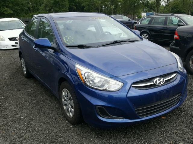 KMHCT4AE5GU096972 - 2016 HYUNDAI ACCENT SE BLUE photo 1