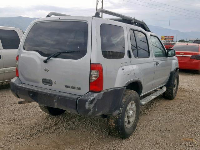 5N1ED28Y5YC587821 - 2000 NISSAN XTERRA XE SILVER photo 4