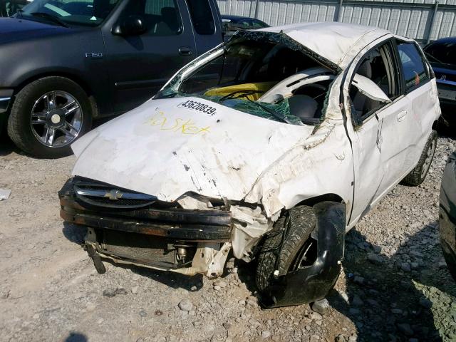 KL1TD66608B044670 - 2008 CHEVROLET AVEO BASE Ақ фото 2