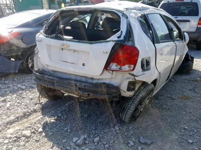 KL1TD66608B044670 - 2008 CHEVROLET AVEO BASE Ақ фото 4